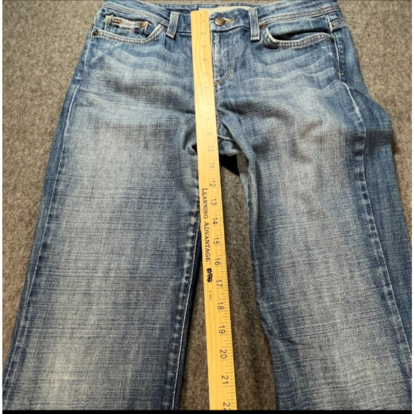 Joe’s Jeans Women’s W28 Honey Bootcut‎ Distressed Hem Stretch Denim Blue - Picture 3 of 8